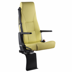 Banquette avec assise rabattable et support rotatif – Aménagement ambulance Euromast