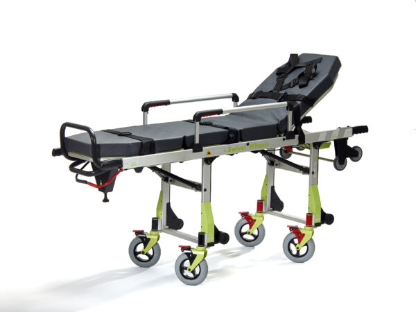 Brancard pliable avec roues pour ambulance – Image 2